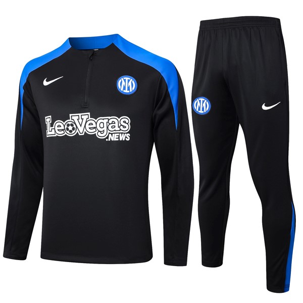 Sweatshirts Inter Milan 2024-2025 Schwarz Blau 3